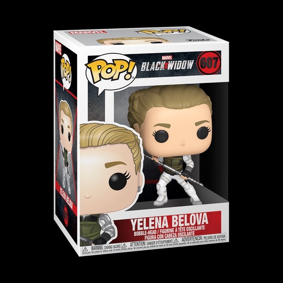 blonde yelena belova funko pop with green vest #607 ( new )